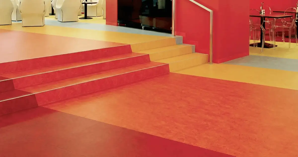 Snack bar with beautiful professionally installed linoleum flooring in New Haven, CT